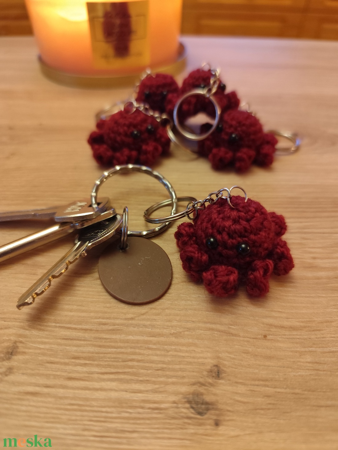 Polip kulcstartó - táska & tok - kulcstartó & táskadísz - kulcstartó - Meska.hu