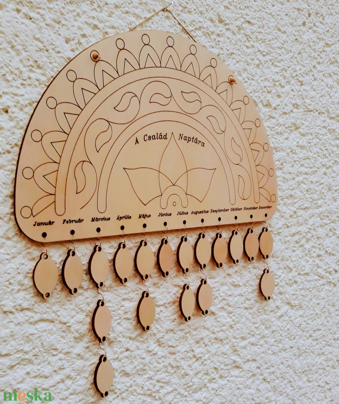 A család naptára - otthon & életmód - dekoráció - kép & falikép - táblakép - Meska.hu