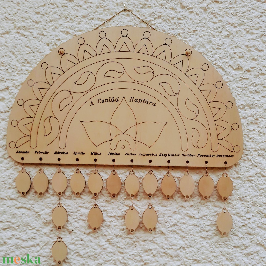A család naptára - otthon & életmód - dekoráció - kép & falikép - táblakép - Meska.hu