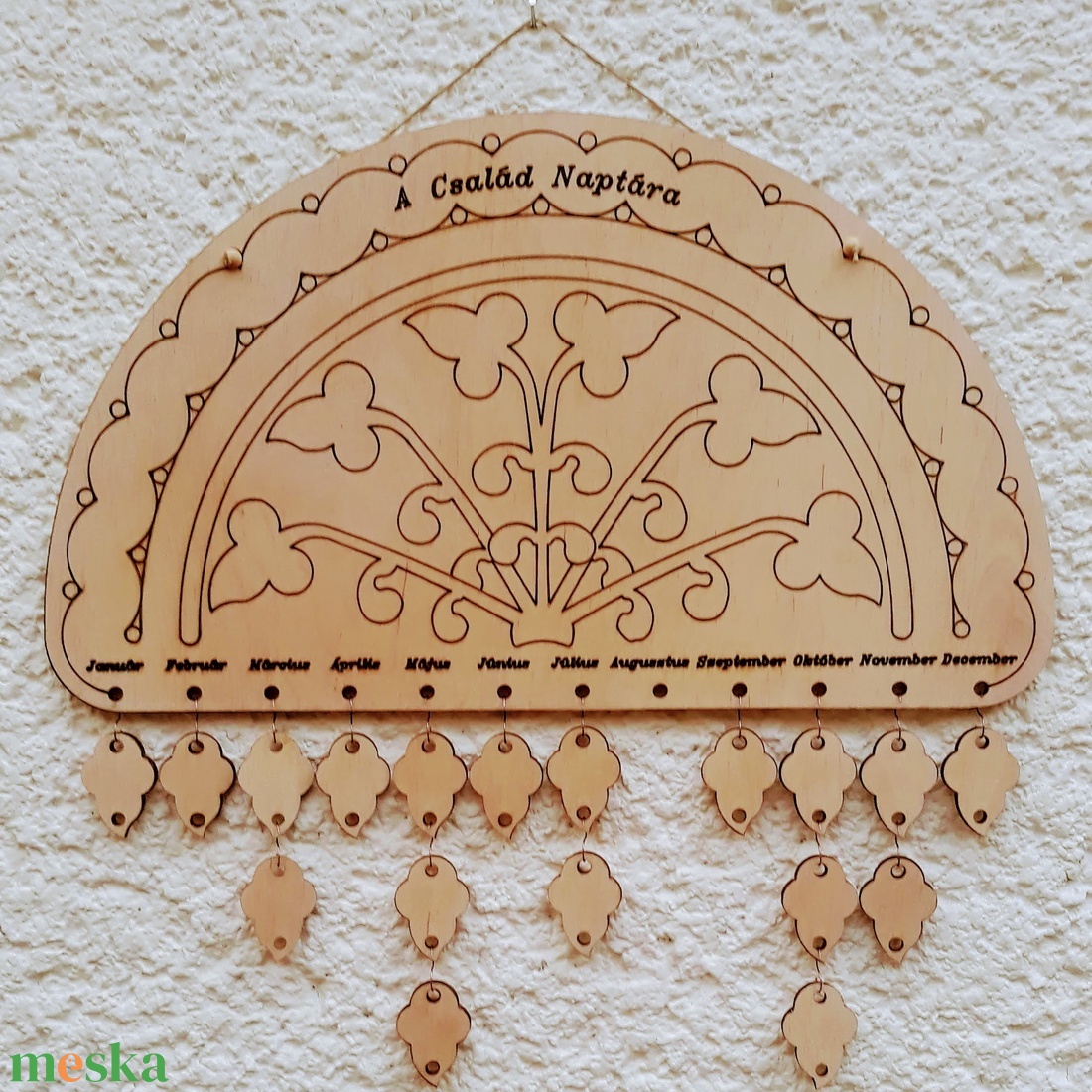 A család naptára - otthon & életmód - dekoráció - kép & falikép - táblakép - Meska.hu