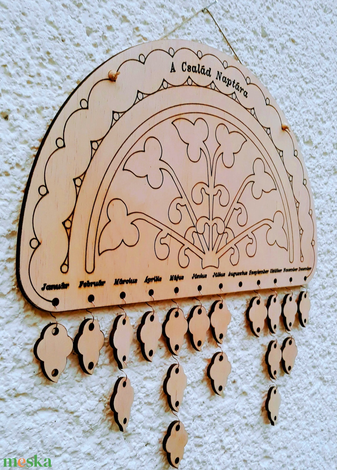 A család naptára - otthon & életmód - dekoráció - kép & falikép - táblakép - Meska.hu