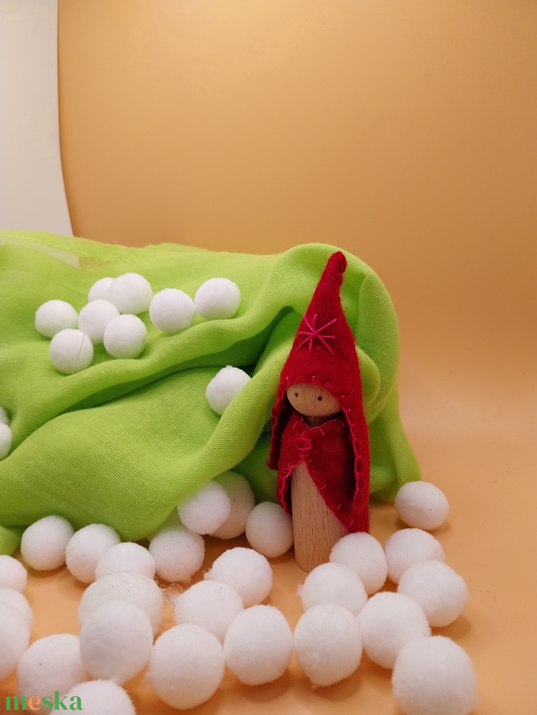 Manócska - waldorf inspiráció - játék & sport - készségfejlesztő és logikai játék - montessori szivárvány, waldorf játékok - Meska.hu