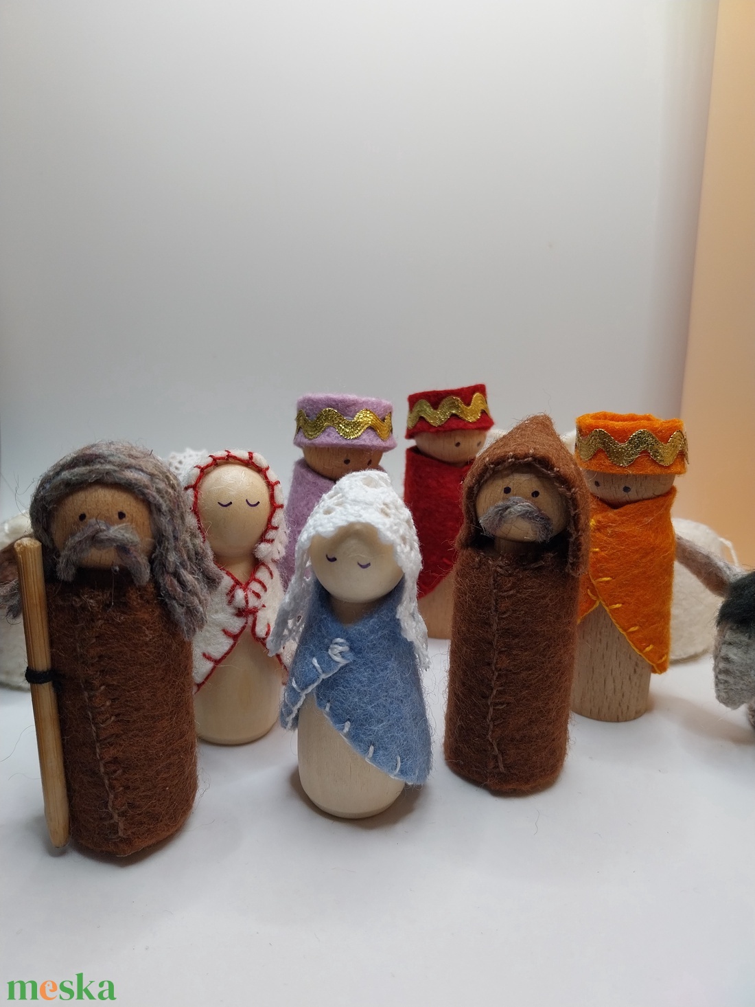 Betlehemi figurák - adventi dekoráció és játék - karácsony - karácsonyi lakásdekoráció - karácsonyi manók, figurák - Meska.hu