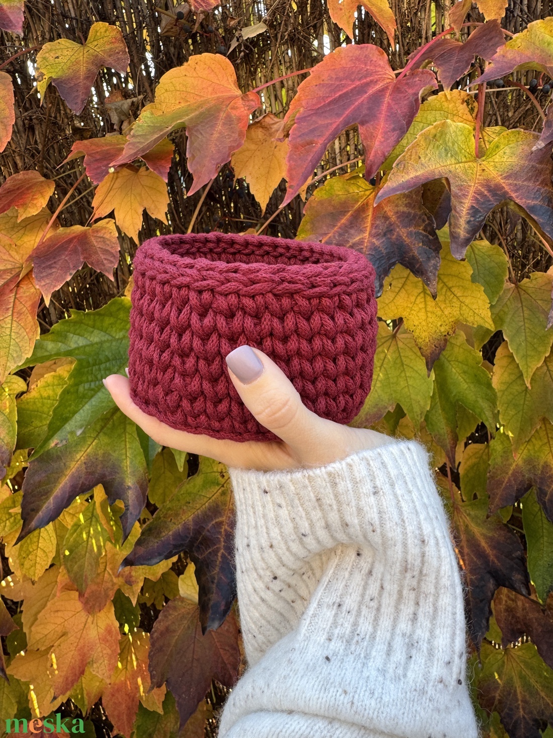 Lim-Lom őszi aprókosarak - otthon & életmód - tárolás & rendszerezés - tárolókosár - Meska.hu