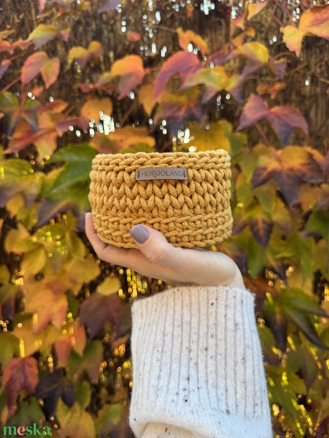 Lim-Lom őszi aprókosarak - otthon & életmód - tárolás & rendszerezés - tárolókosár - Meska.hu