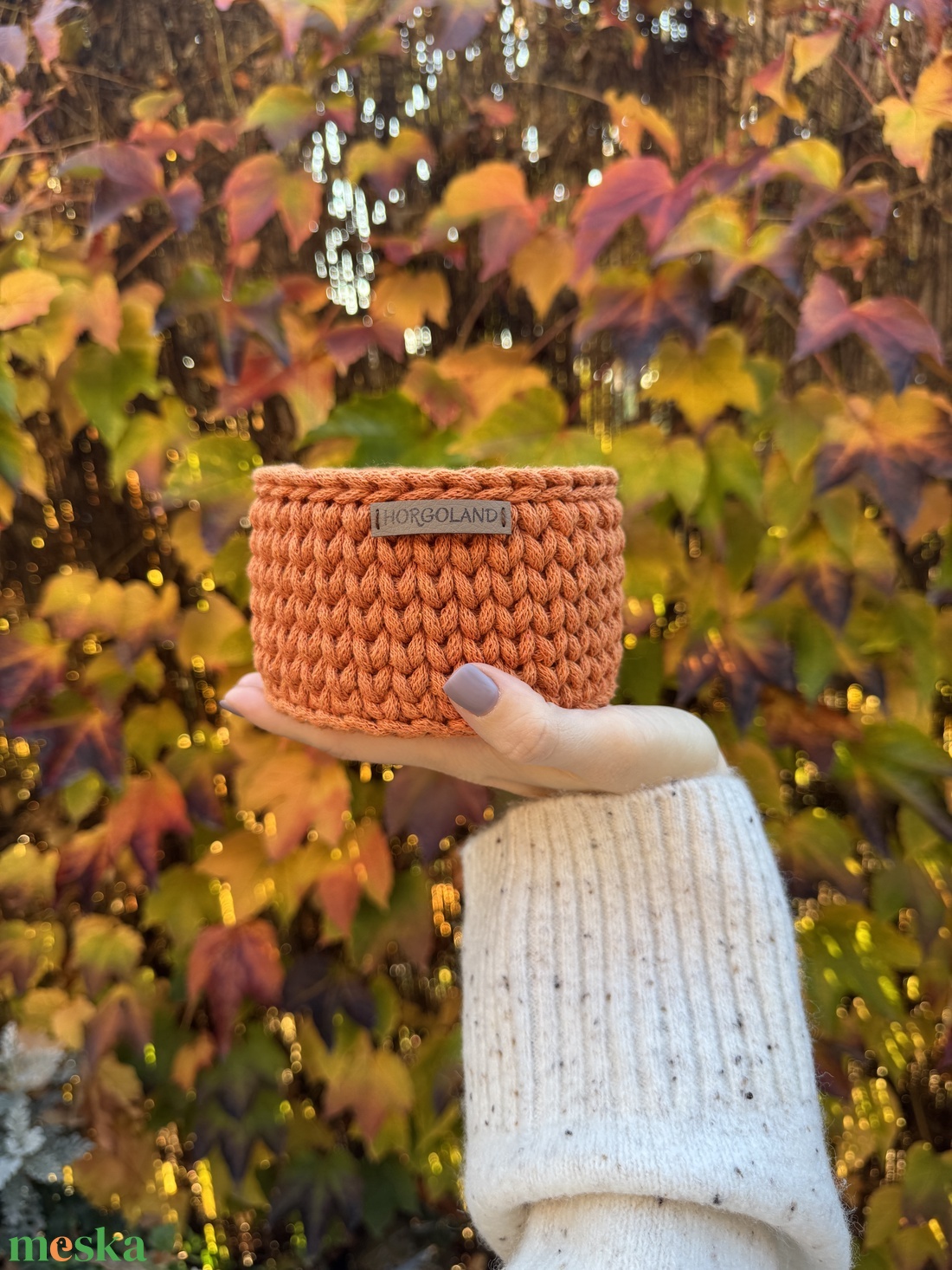 Lim-Lom őszi aprókosarak - otthon & életmód - tárolás & rendszerezés - tárolókosár - Meska.hu