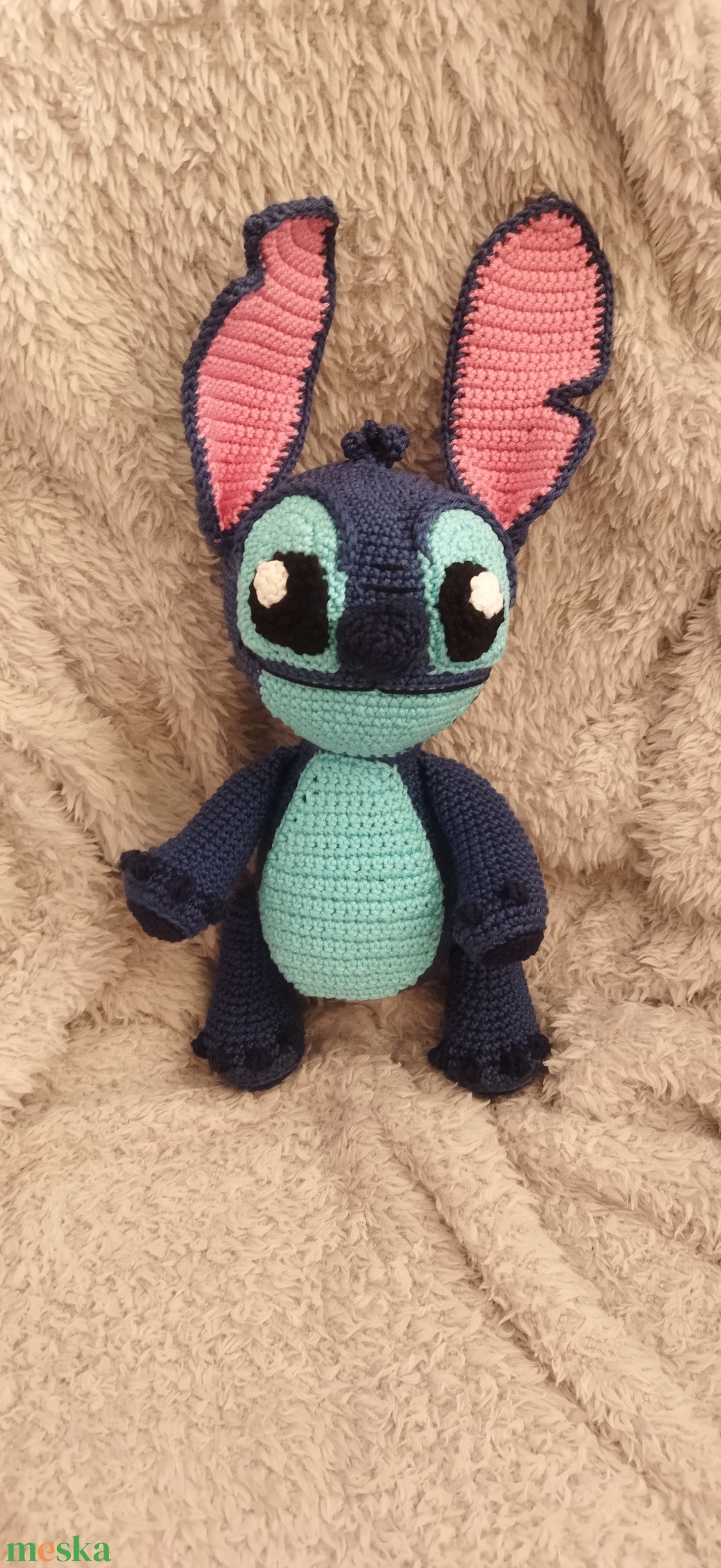 horgolt amigurumi Stich - játék & sport - plüssállat & játékfigura - nyuszi - Meska.hu horgolt amigurumi Stich - játék & sport - plüssállat & játékfigura - nyuszi - Meska.hu