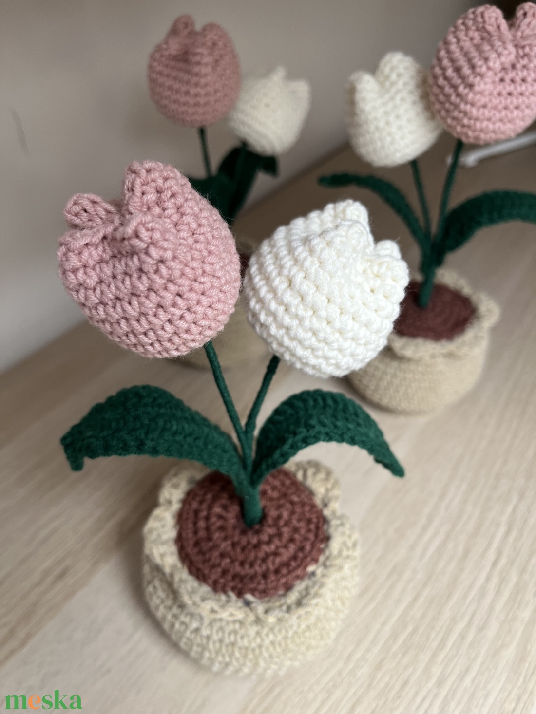 Cserepes tulipán  - otthon & életmód - virágdekoráció - virágdíszek - virágdísz kaspóban - Meska.hu