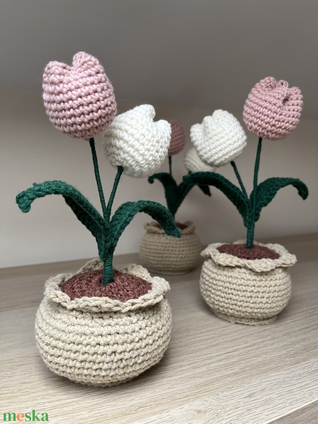 Cserepes tulipán  - otthon & életmód - virágdekoráció - virágdíszek - virágdísz kaspóban - Meska.hu