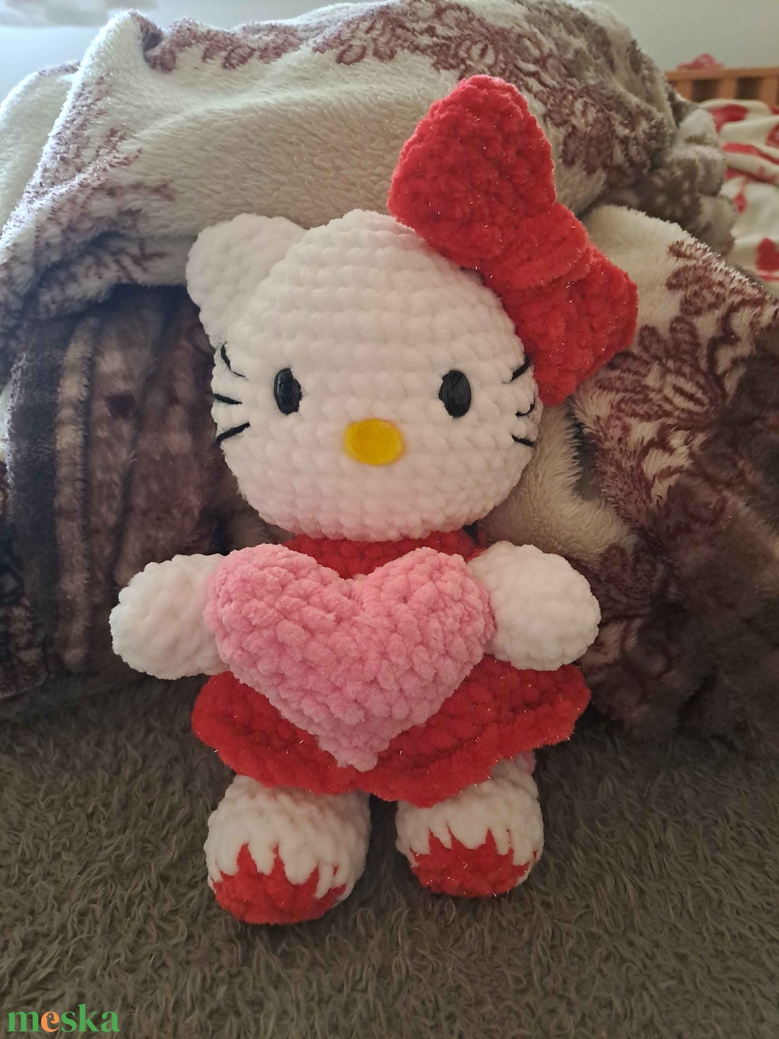 �� Kézzel horgolt Hello Kitty/cica �� - játék & sport - plüssállat & játékfigura - cica - Meska.hu