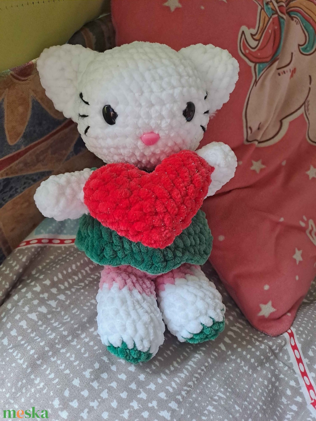�� Kézzel horgolt Hello Kitty/cica �� - játék & sport - plüssállat & játékfigura - cica - Meska.hu