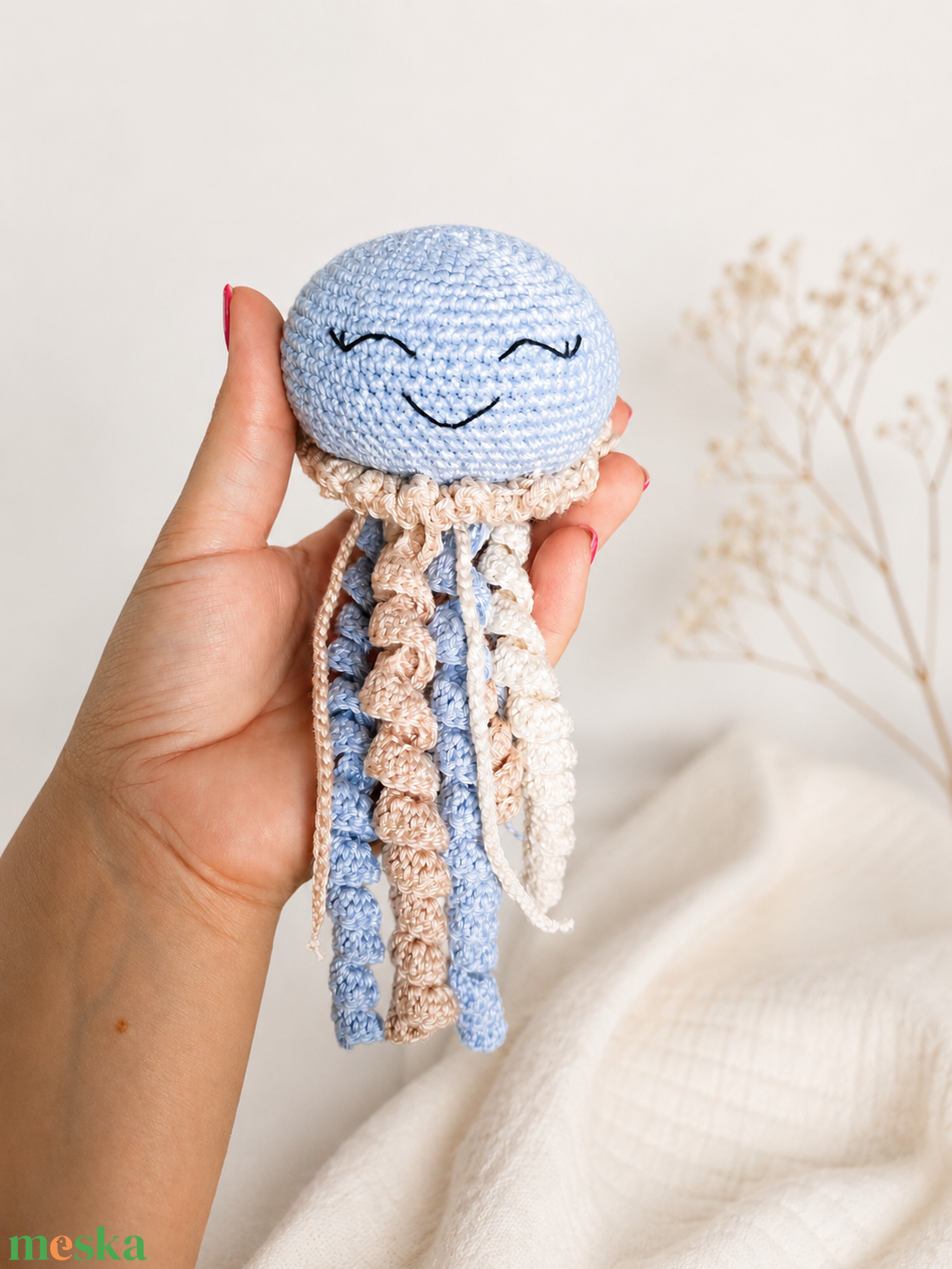 Amigurumi medúza. - játék & sport - plüssállat & játékfigura - polip, medúza - Meska.hu