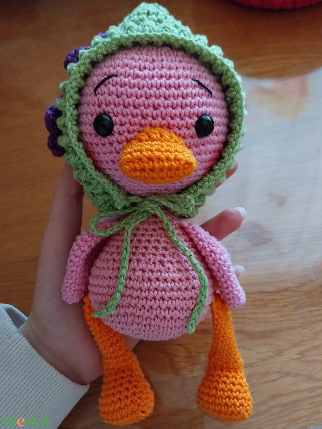 Horgolt kacsa - játék & sport - plüssállat & játékfigura - madár - Meska.hu