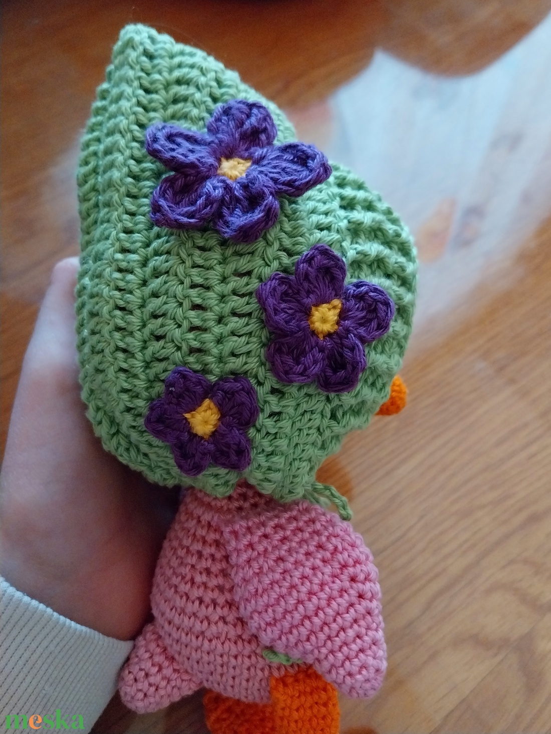 Horgolt kacsa - játék & sport - plüssállat & játékfigura - madár - Meska.hu