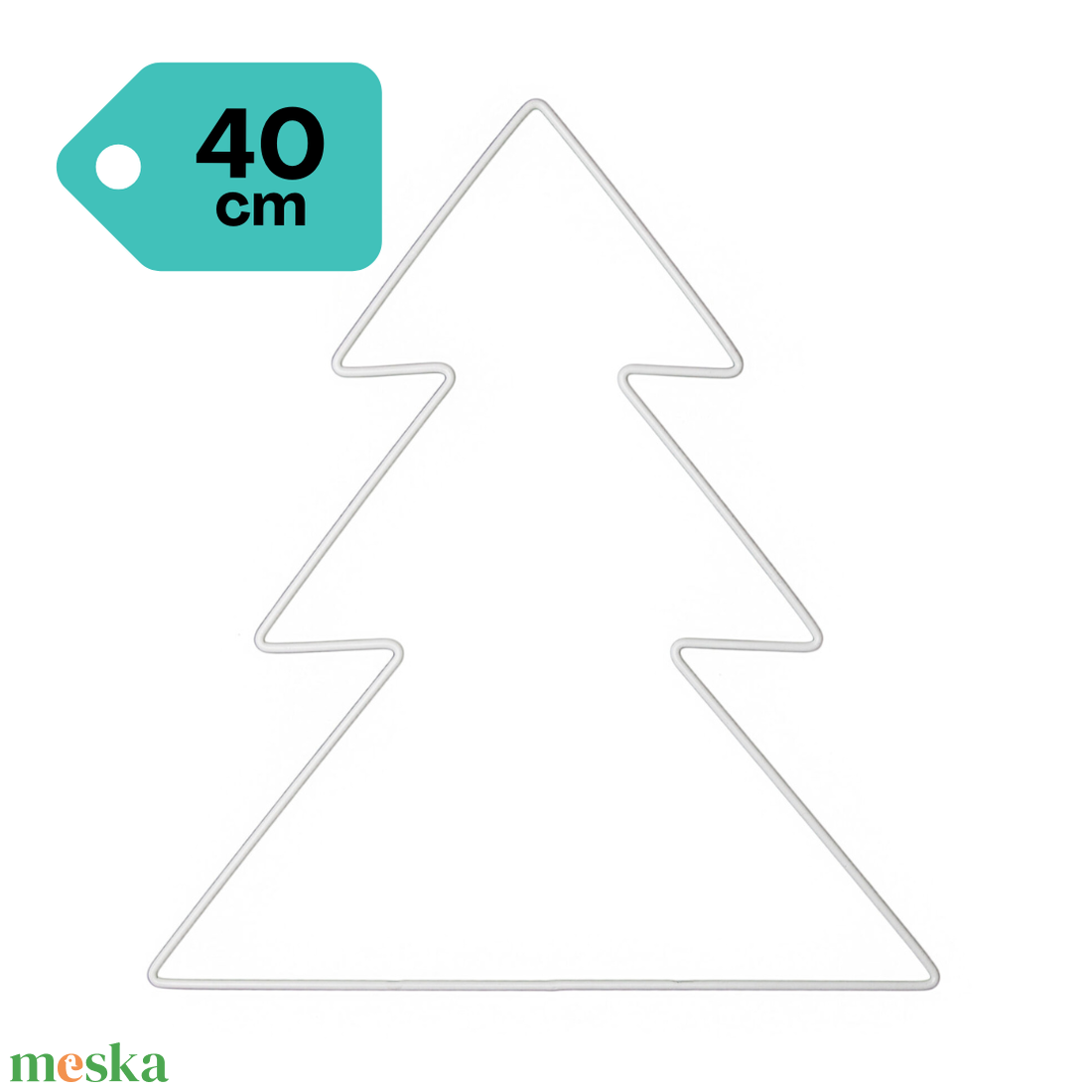 Fém karácsonyfa, 40 cm - kellékek & szerszámok - dekorációs kellékek - egyéb kellékek - Meska.hu