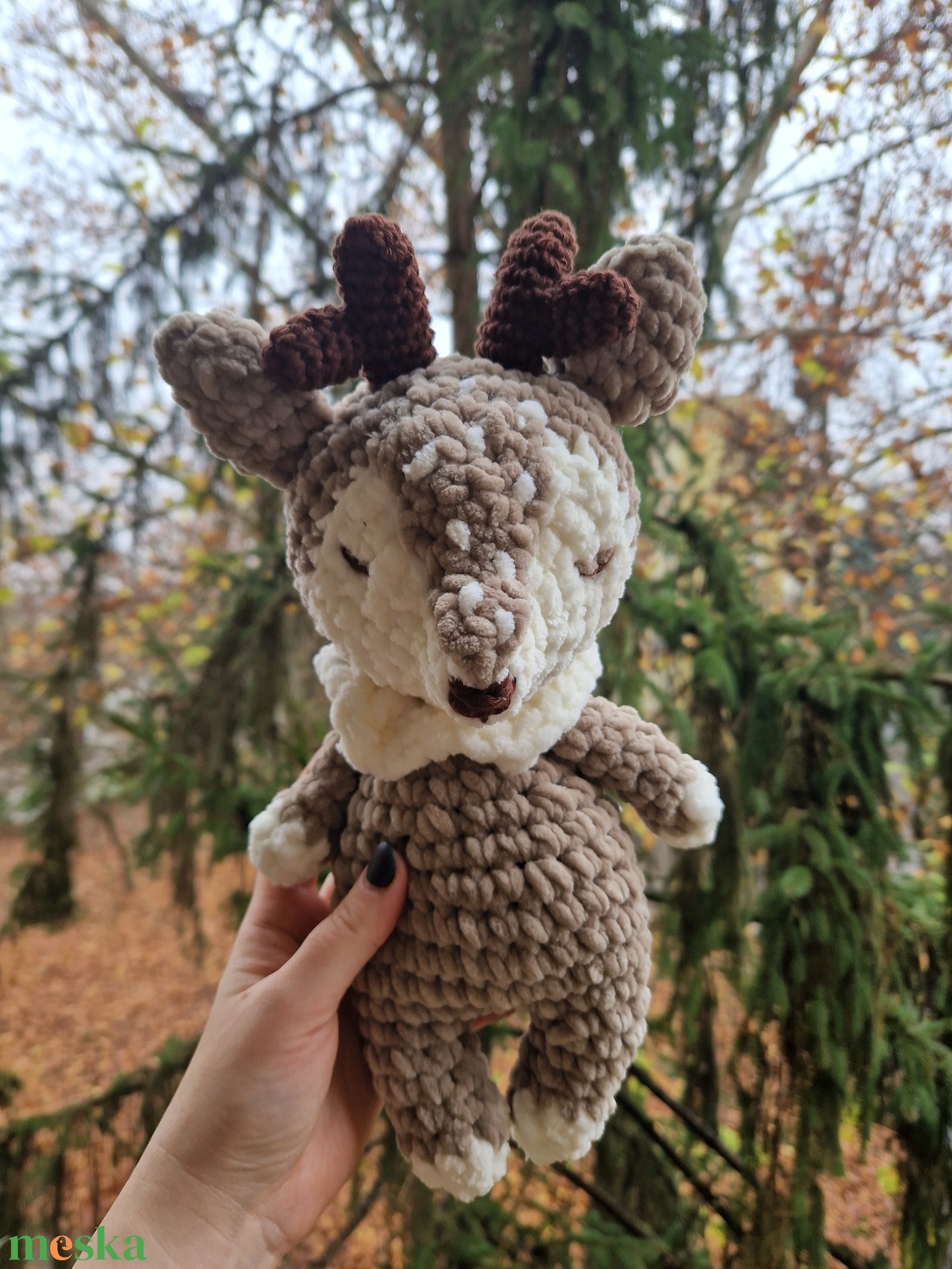 Zsenília szarvas - játék & sport - plüssállat & játékfigura - polip - Meska.hu