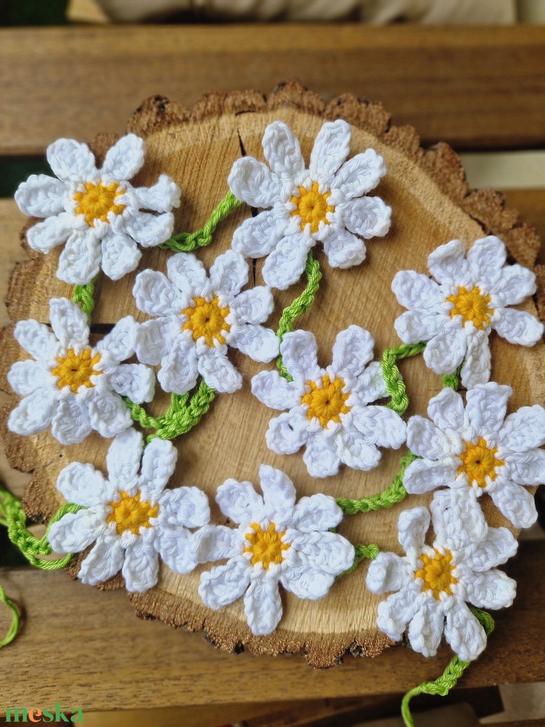 5 darabos horgolt füzércsomag - ünnepi díszek, dekorációk - húsvéti díszek és dekorációk - húsvéti ablakdíszek - Meska.hu