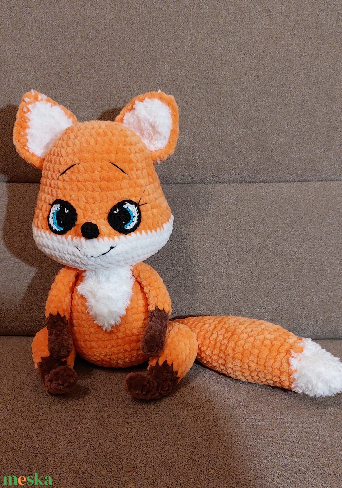 Plüss horgolt róka - játék & sport - plüssállat & játékfigura - róka - Meska.hu