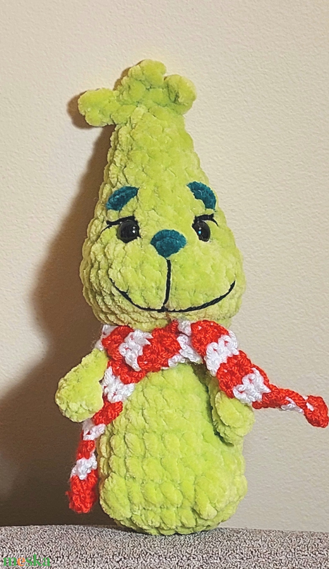 Horgolt Grincs - karácsony - karácsonyi lakásdekoráció - karácsonyi manók, figurák - Meska.hu