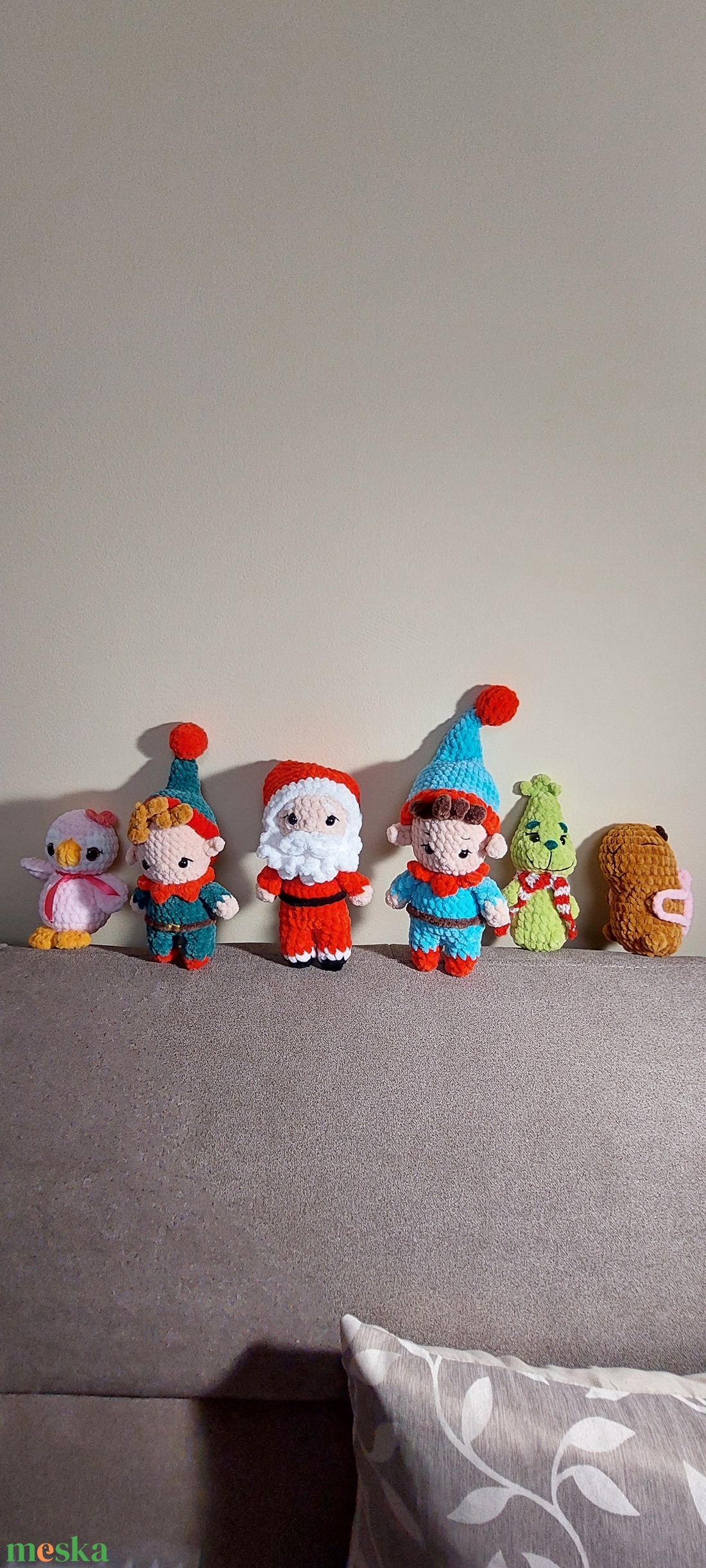 Horgolt Mikulás - játék & sport - plüssállat & játékfigura - más figura - Meska.hu