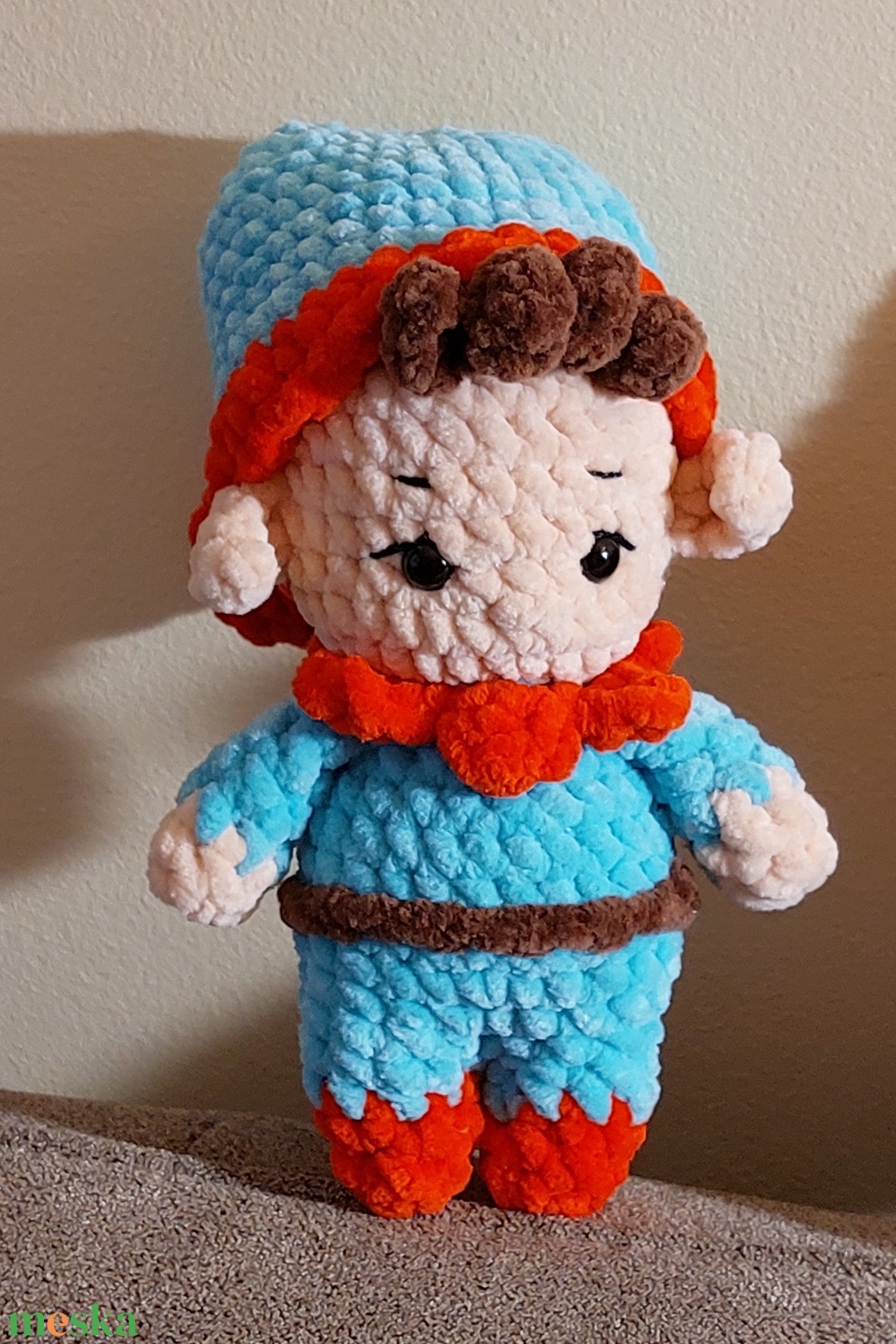 Horgolt manó - játék & sport - 3 éves kor alattiaknak - bevásárlókocsi huzat - Meska.hu