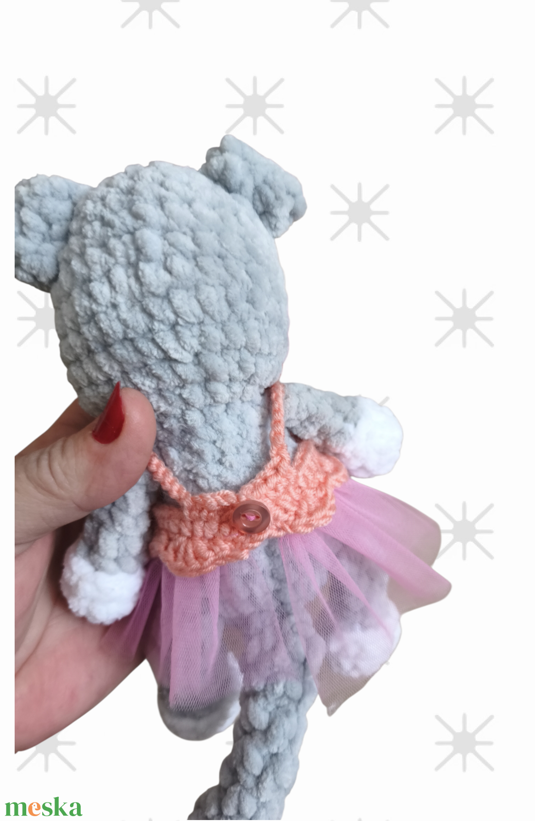 Horgolt cica - játék & sport - plüssállat & játékfigura - cica - Meska.hu