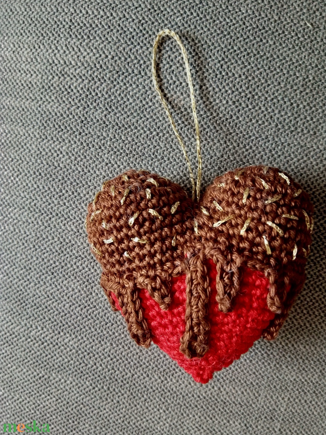 ÉDES SZÍV apró ajándék, dekoráció - otthon & életmód - dekoráció - fali és függő dekoráció - függődísz - Meska.hu