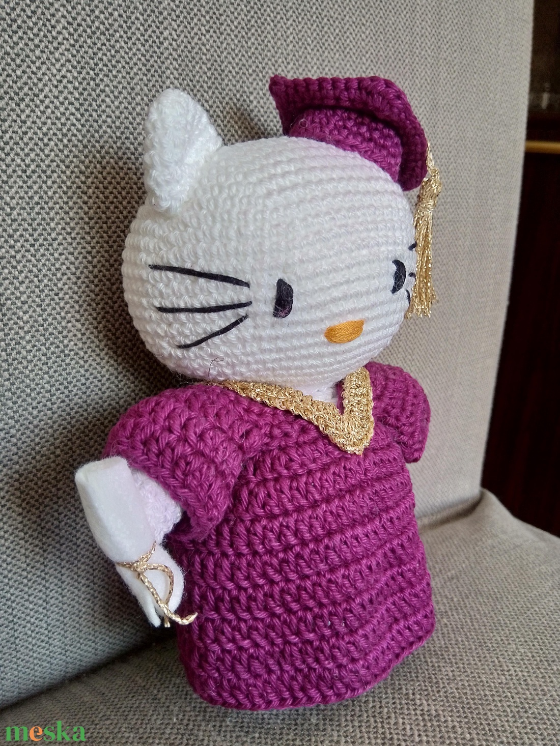 Diplomás cicus - játék & sport - plüssállat & játékfigura - cica - Meska.hu