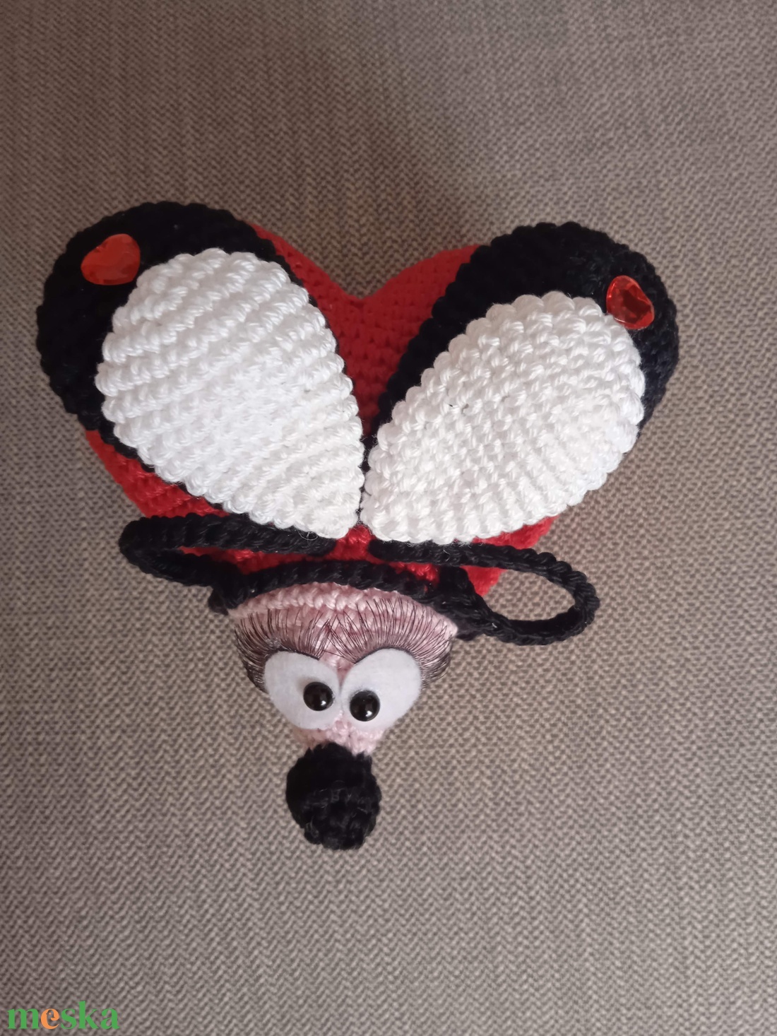 Szív alakú bogár - játék & sport - plüssállat & játékfigura - más figura - Meska.hu