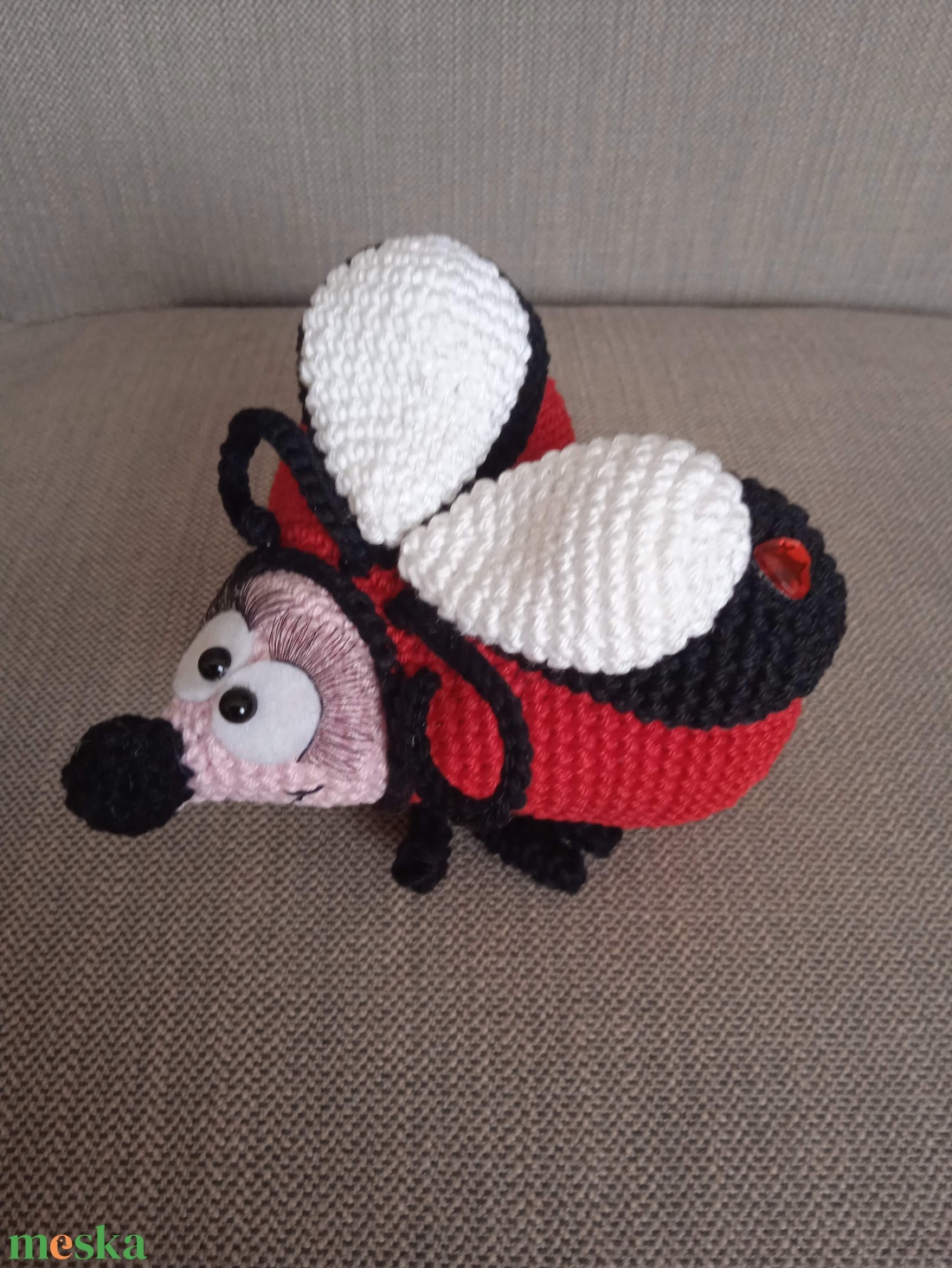 Szív alakú bogár - játék & sport - plüssállat & játékfigura - más figura - Meska.hu