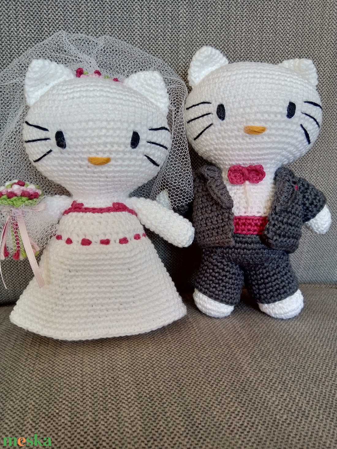ESKÜVŐI PÁR (Helló Kitty) - játék & sport - plüssállat & játékfigura - más figura - Meska.hu ESKÜVŐI PÁR (Helló Kitty) - játék & sport - plüssállat & játékfigura - más figura - Meska.hu
