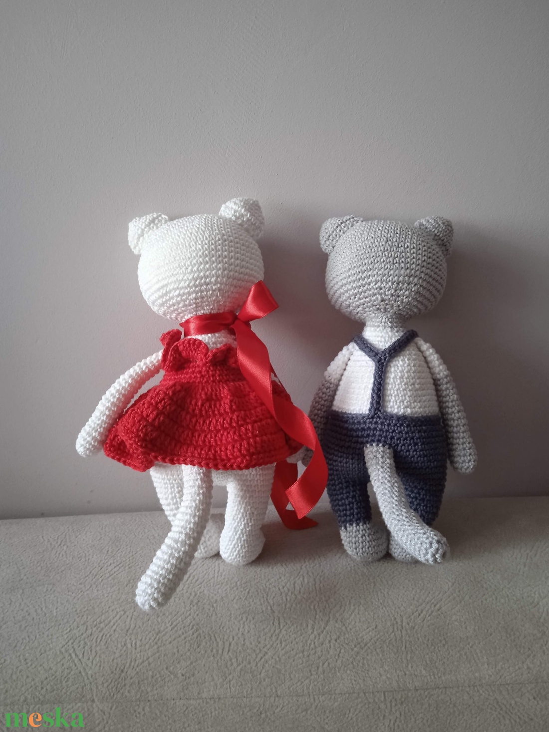 SZERELMES CICÁK (párban) - játék & sport - plüssállat & játékfigura - cica - Meska.hu