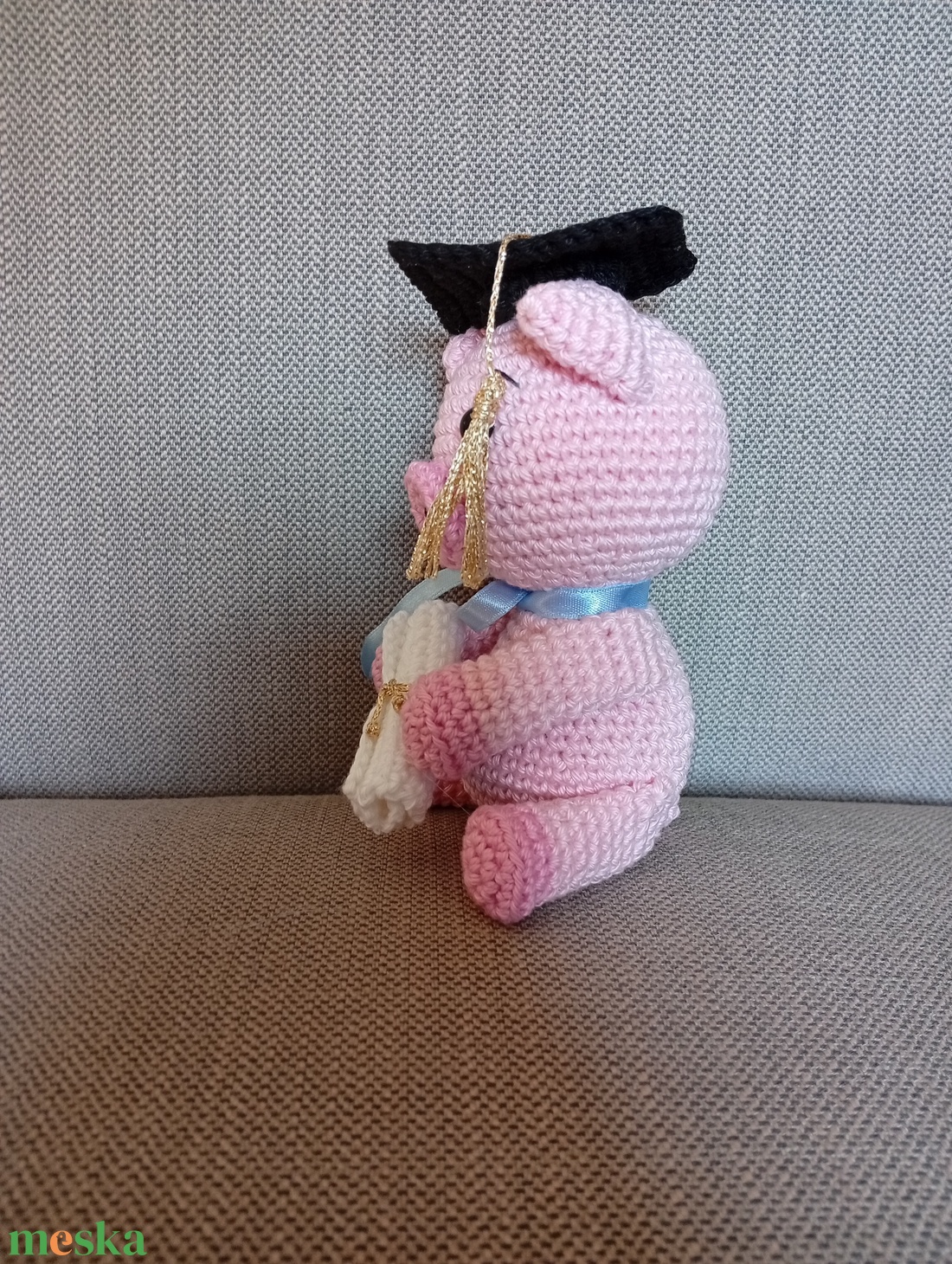 Diplomás malacka - játék & sport - plüssállat & játékfigura - malac - Meska.hu