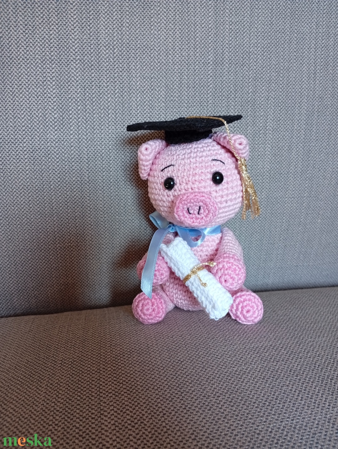 Diplomás malacka - játék & sport - plüssállat & játékfigura - malac - Meska.hu