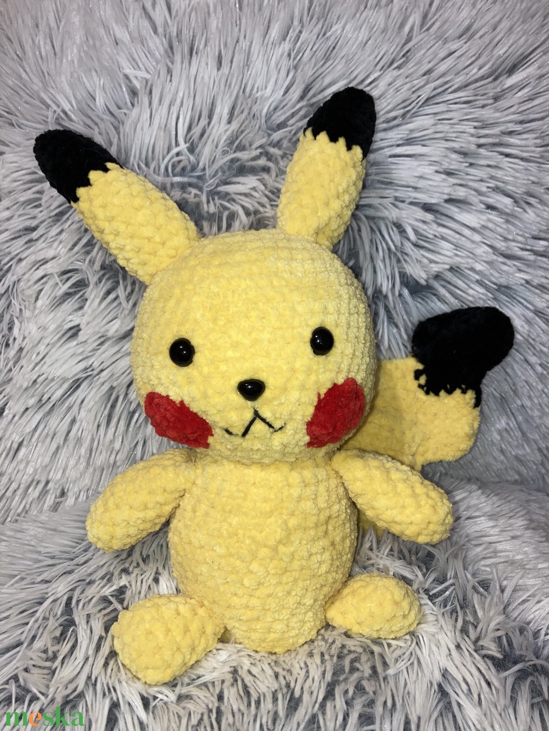 Horgolt Pikachu - játék & sport - plüssállat & játékfigura - plüss mesefigurák - Meska.hu Horgolt Pikachu - játék & sport - plüssállat & játékfigura - plüss mesefigurák - Meska.hu