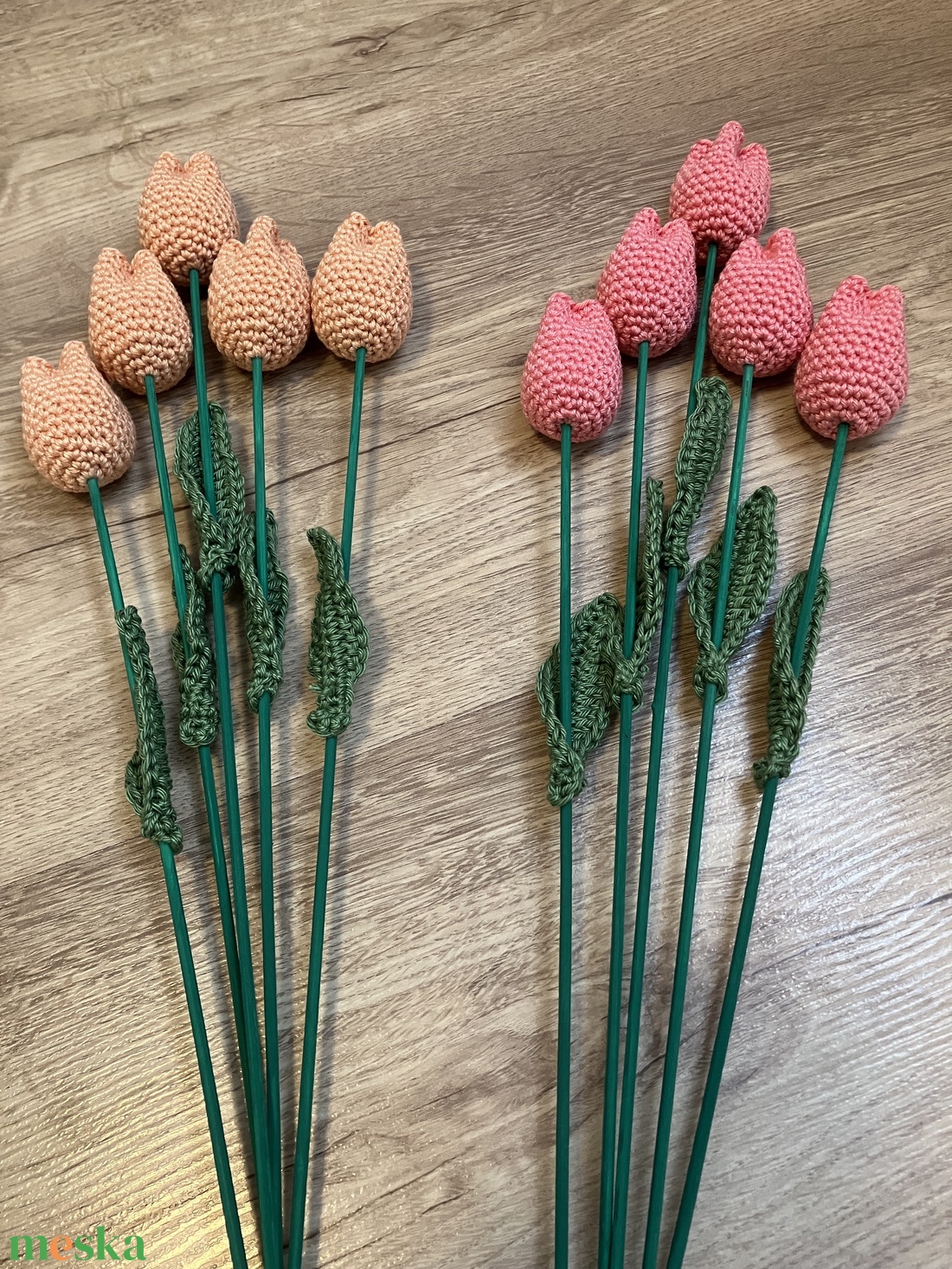 Horgolt tulipán  - otthon & életmód - dekoráció - virágdísz és tartó - csokor & virágdísz - Meska.hu