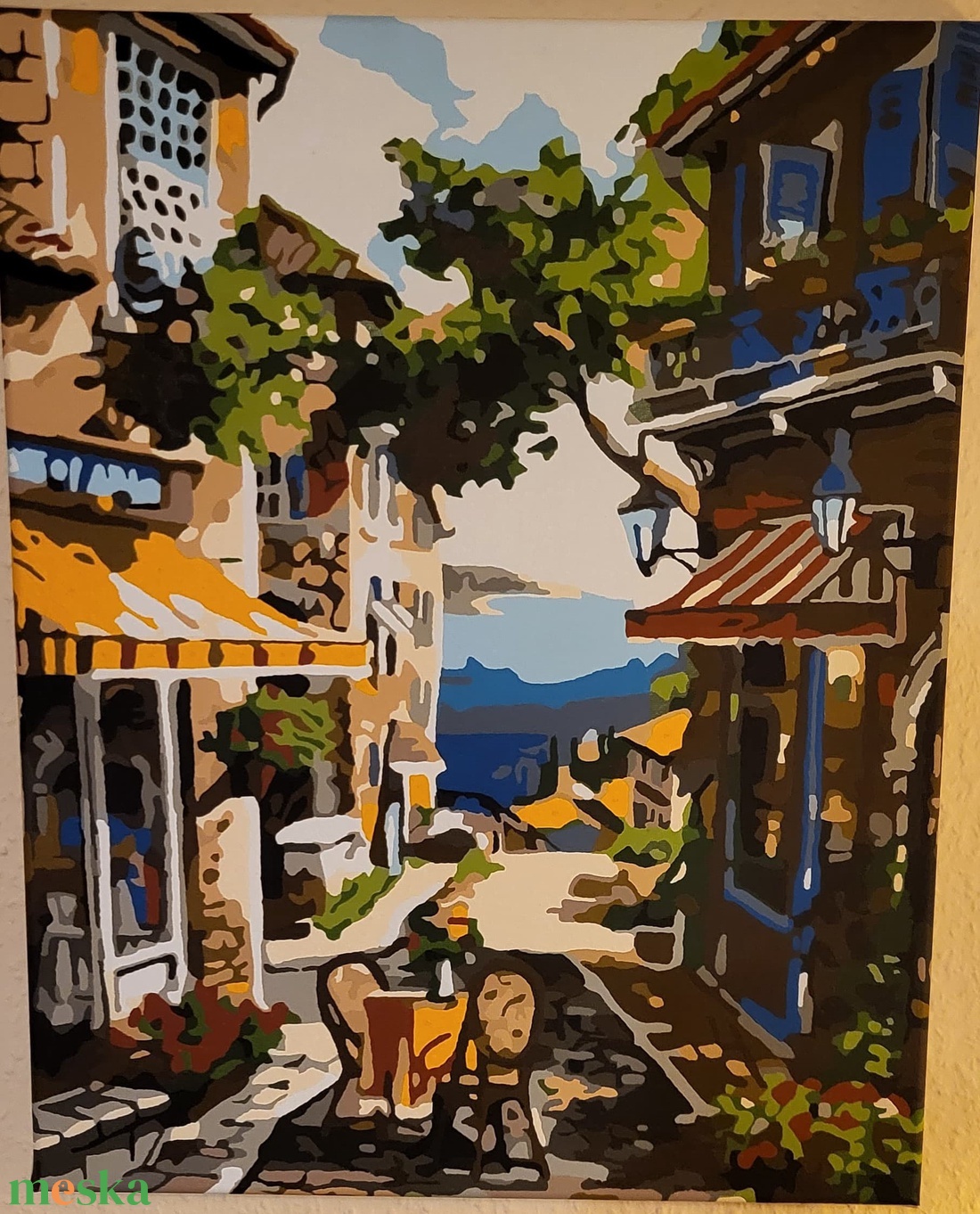 Kávézó  - művészet - festmény - akril - Meska.hu