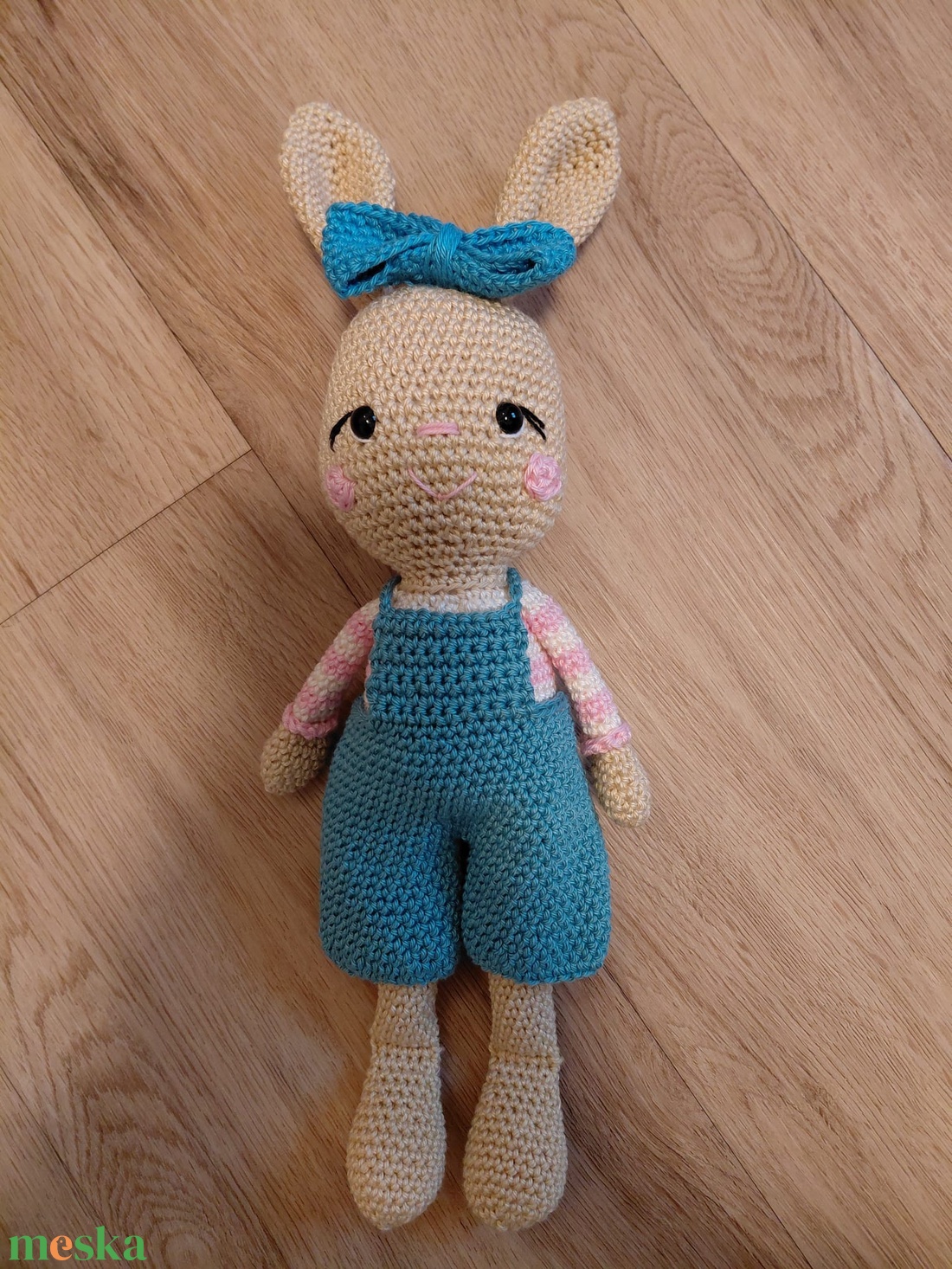 Horgolt nyuszi  - játék & sport - plüssállat & játékfigura - nyuszi - Meska.hu