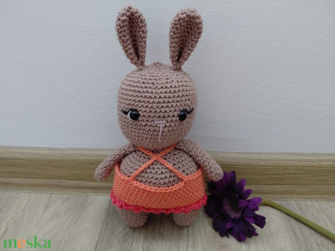 Horgolt nyuszi  - játék & sport - plüssállat & játékfigura - nyuszi - Meska.hu