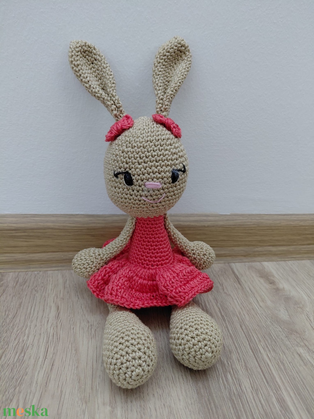 Horgolt nyuszi  - játék & sport - plüssállat & játékfigura - nyuszi - Meska.hu