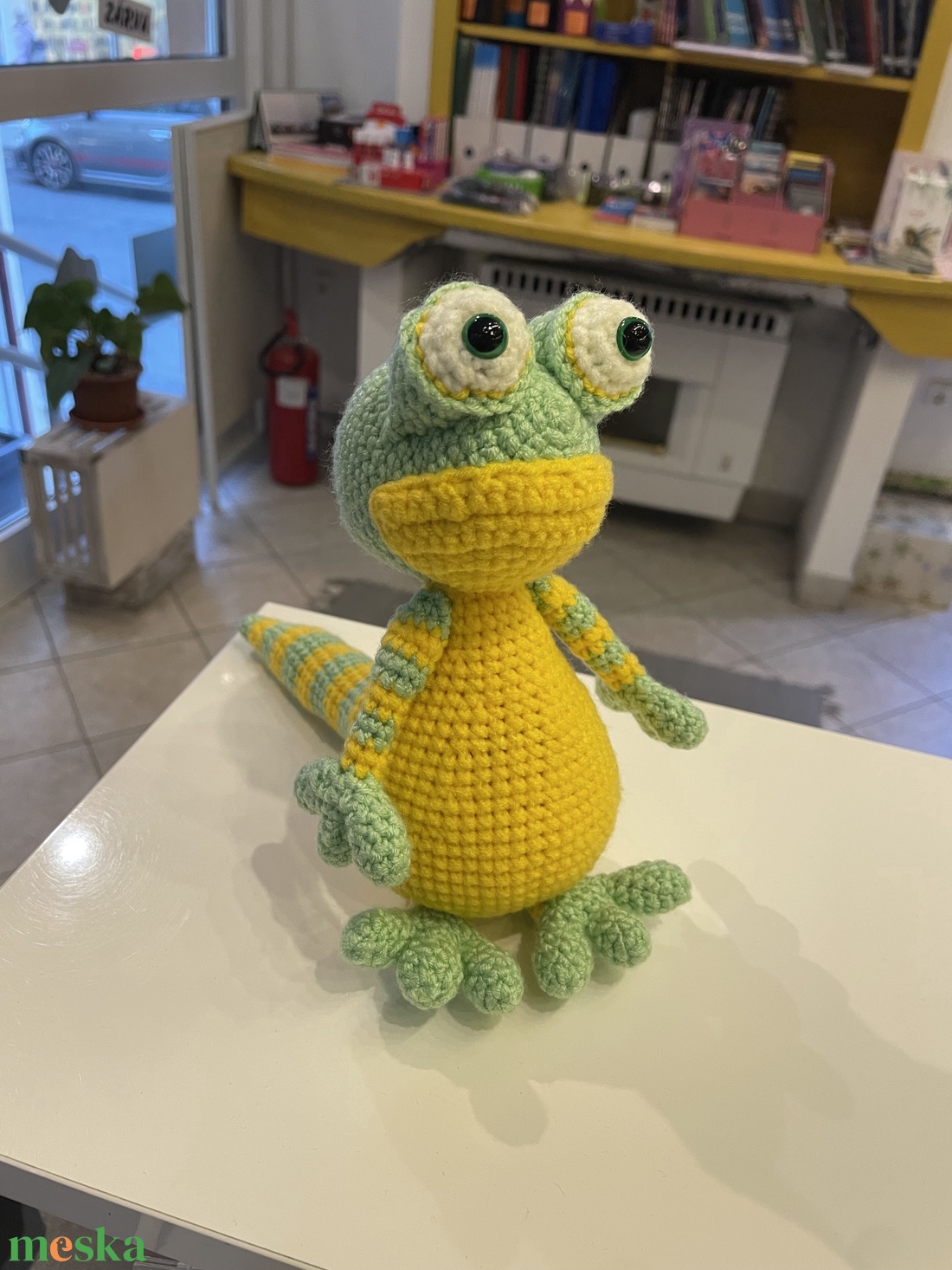 Horgolt gekko - játék & sport - plüssállat & játékfigura - más figura - Meska.hu