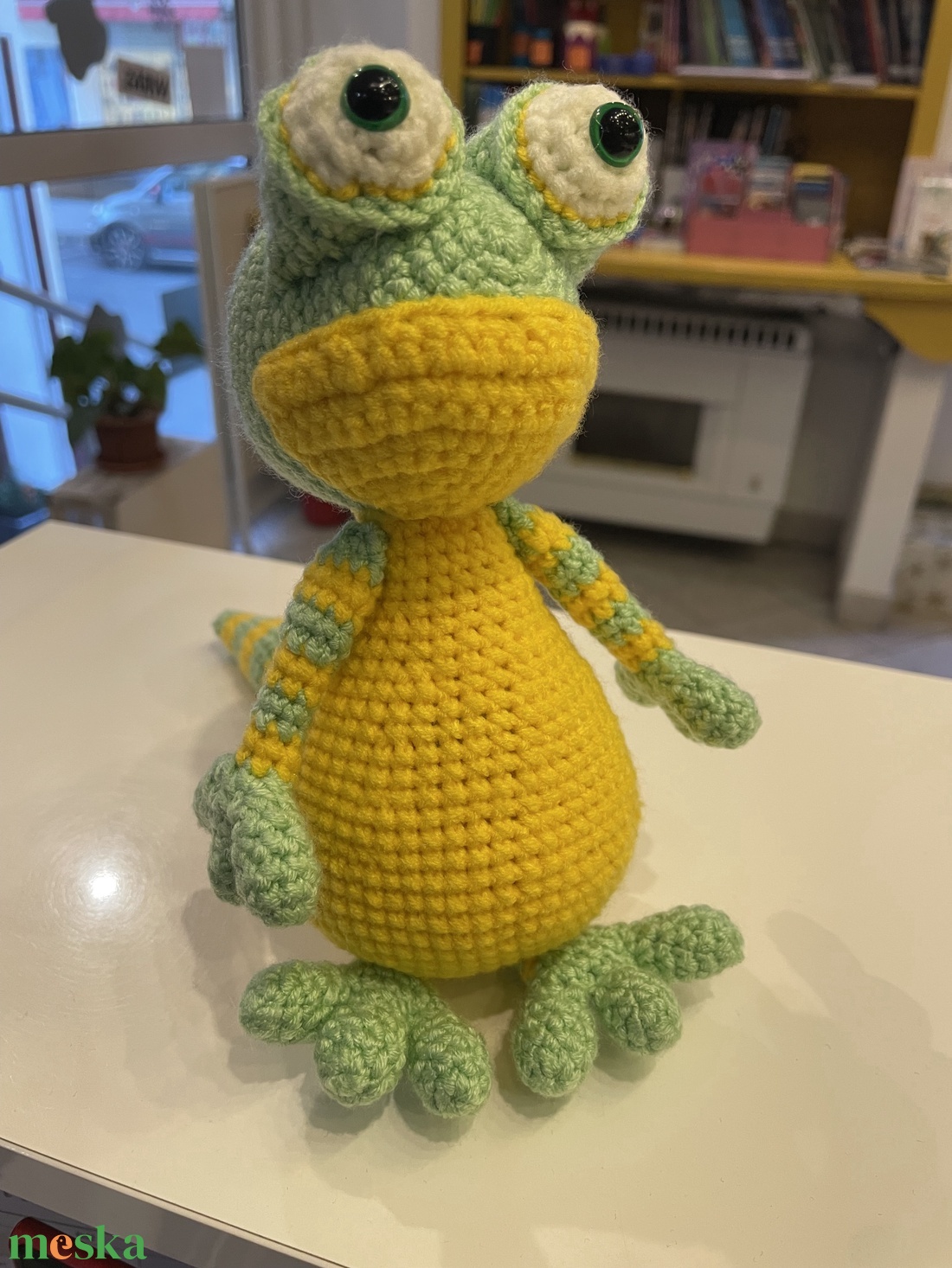 Horgolt gekko - játék & sport - plüssállat & játékfigura - más figura - Meska.hu