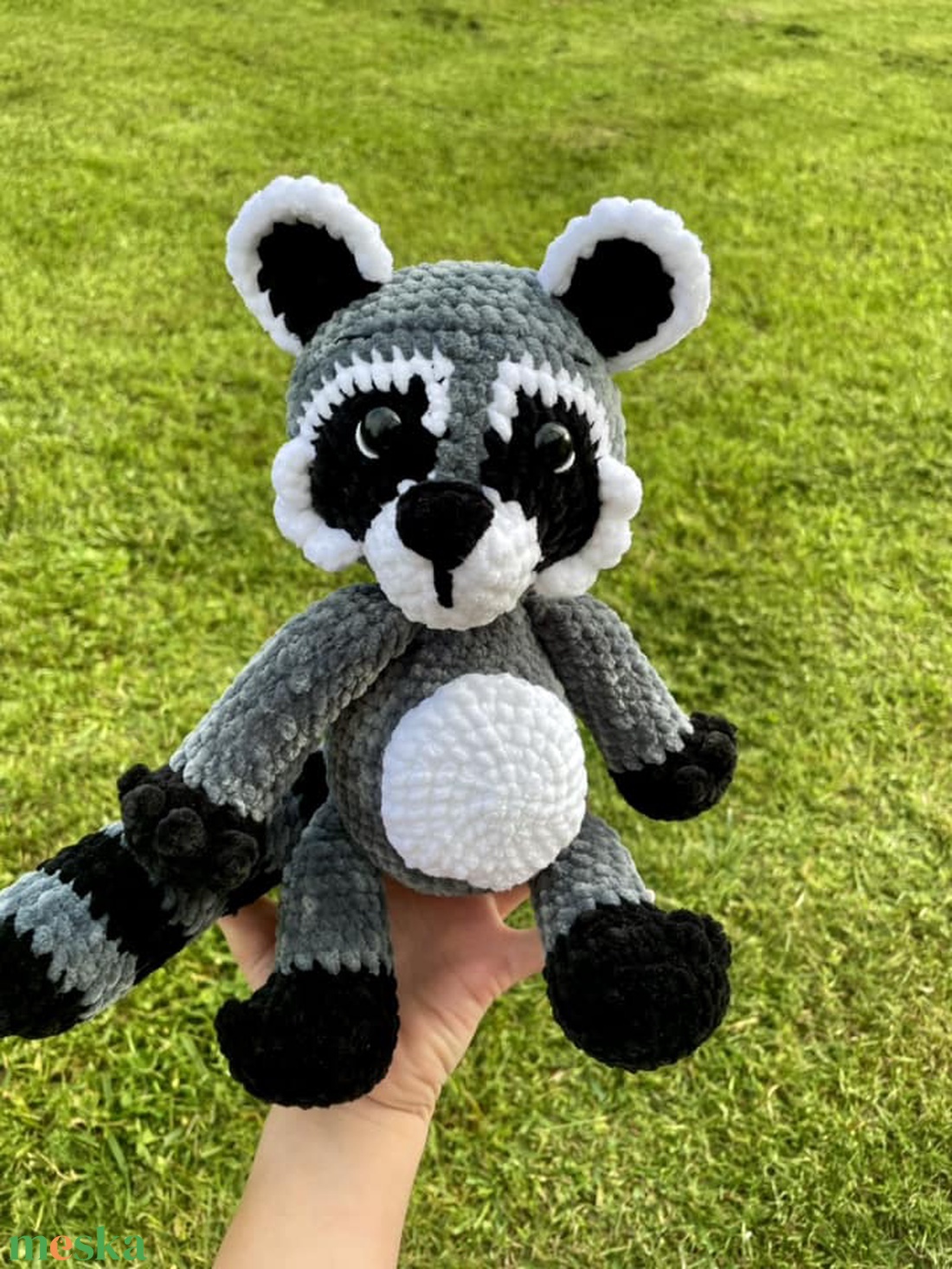 Horgolt mosómedve - játék & sport - plüssállat & játékfigura - maci - Meska.hu