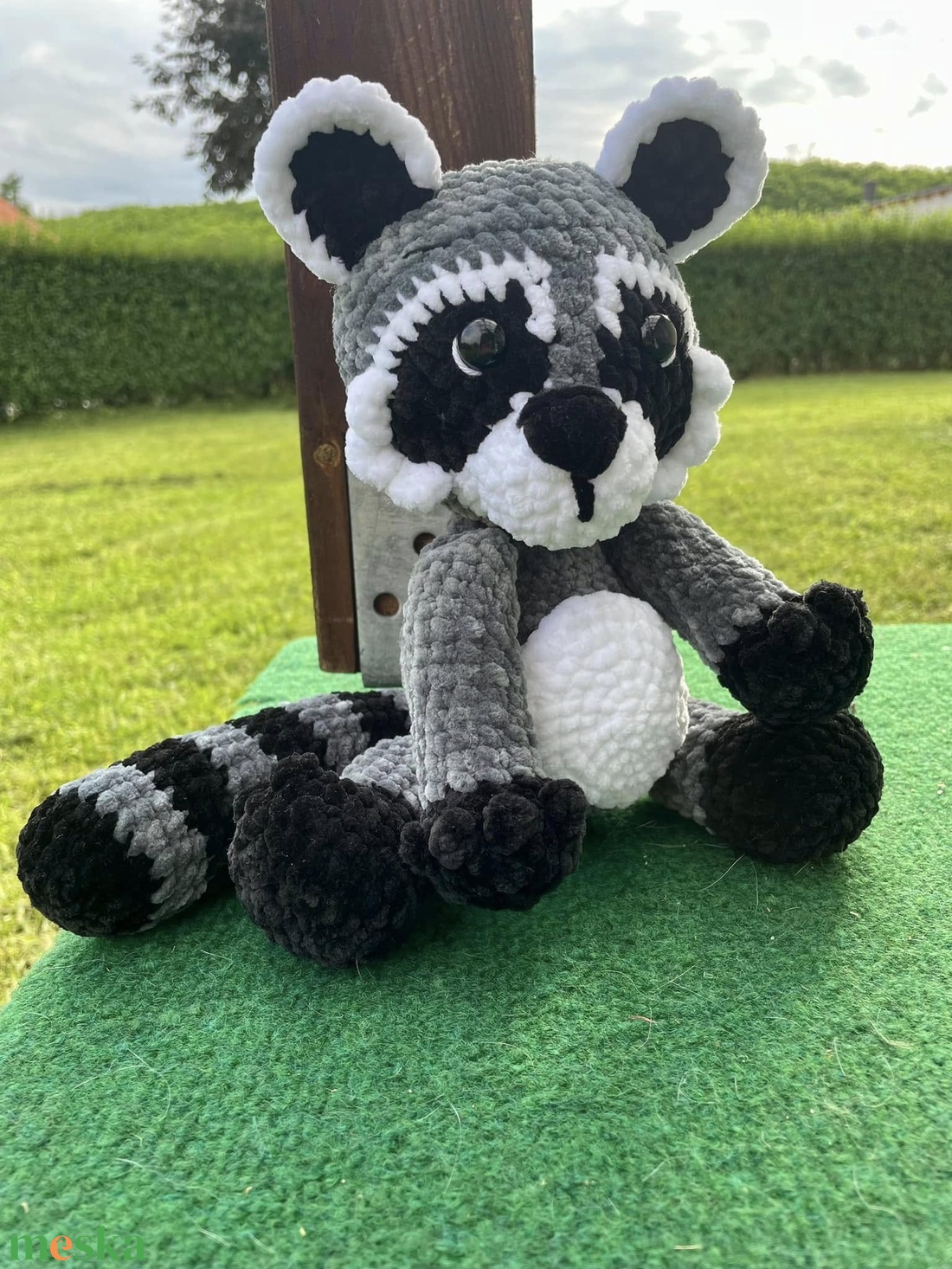 Horgolt mosómedve - játék & sport - plüssállat & játékfigura - maci - Meska.hu