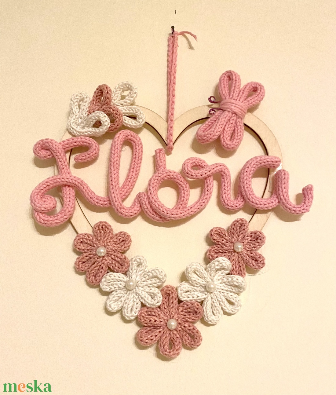 Falidísz egyedi válaszható felirattal - baba - mama - babaszoba dekoráció - babanév dekoráció - Meska.hu