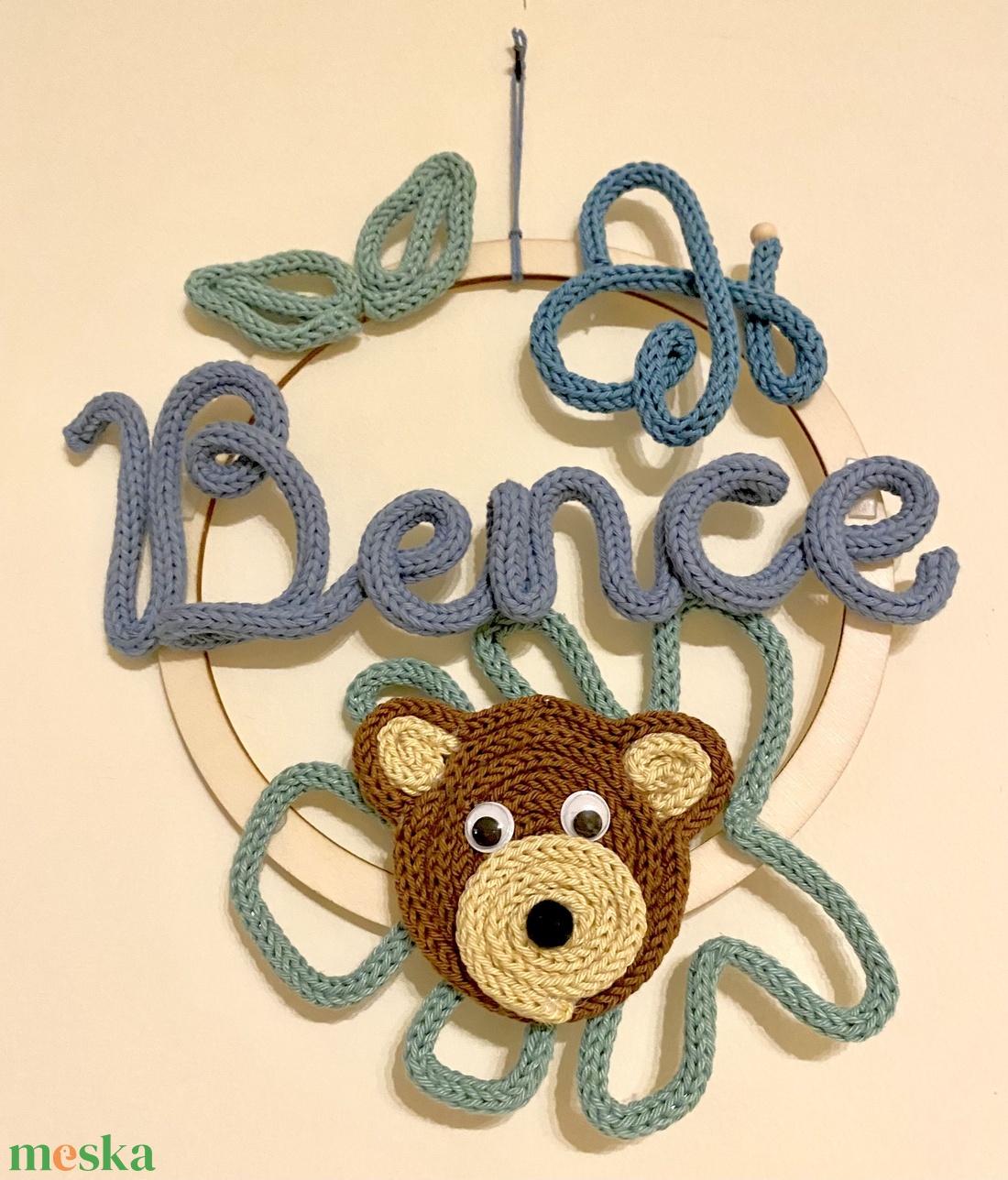 Falidísz egyedi válaszható felirattal és állatfigurával - baba - mama - babaszoba dekoráció - babanév dekoráció - Meska.hu