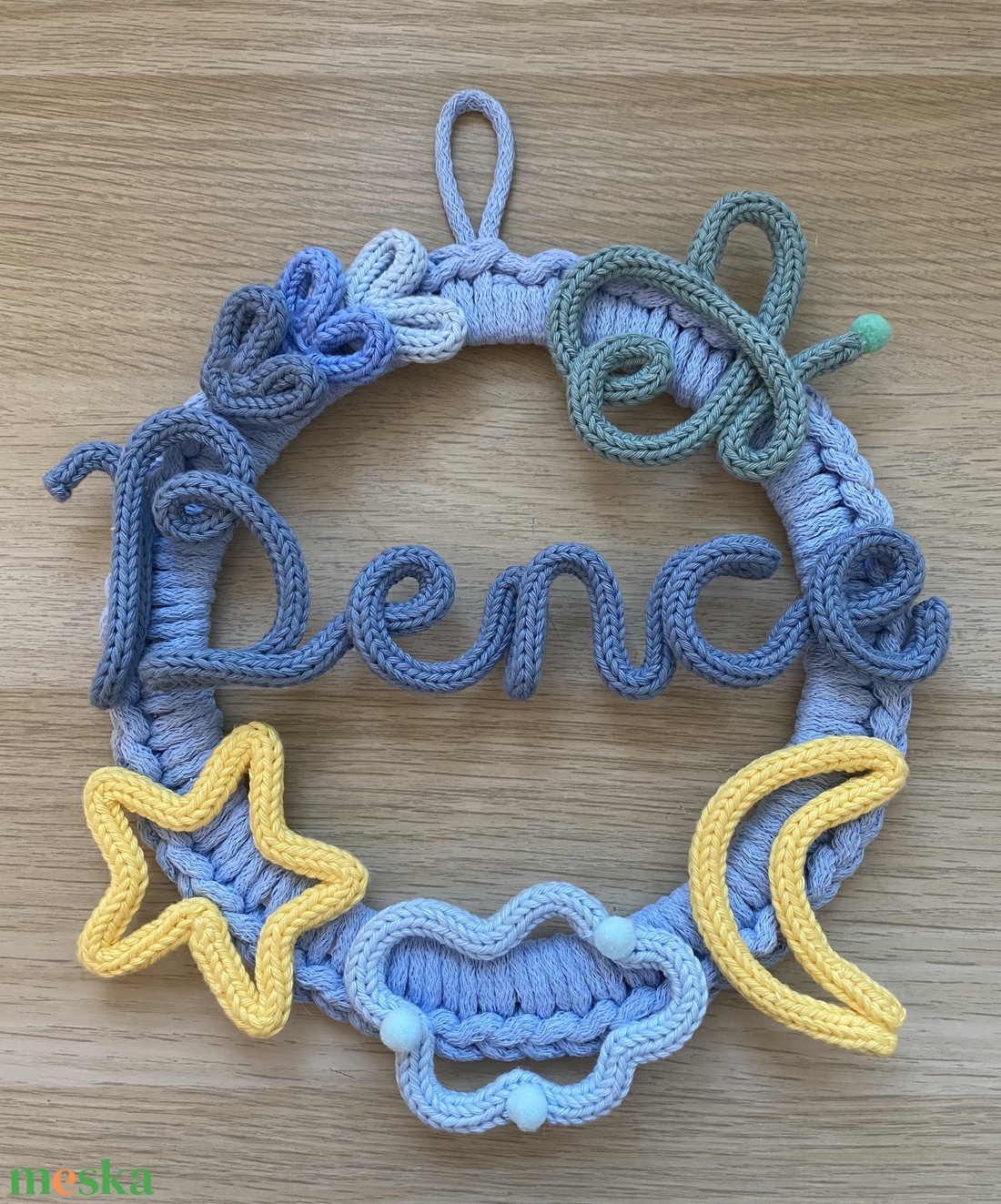 Falidísz egyedi válaszható felirattal - baba - mama - babaszoba dekoráció - babanév dekoráció - Meska.hu