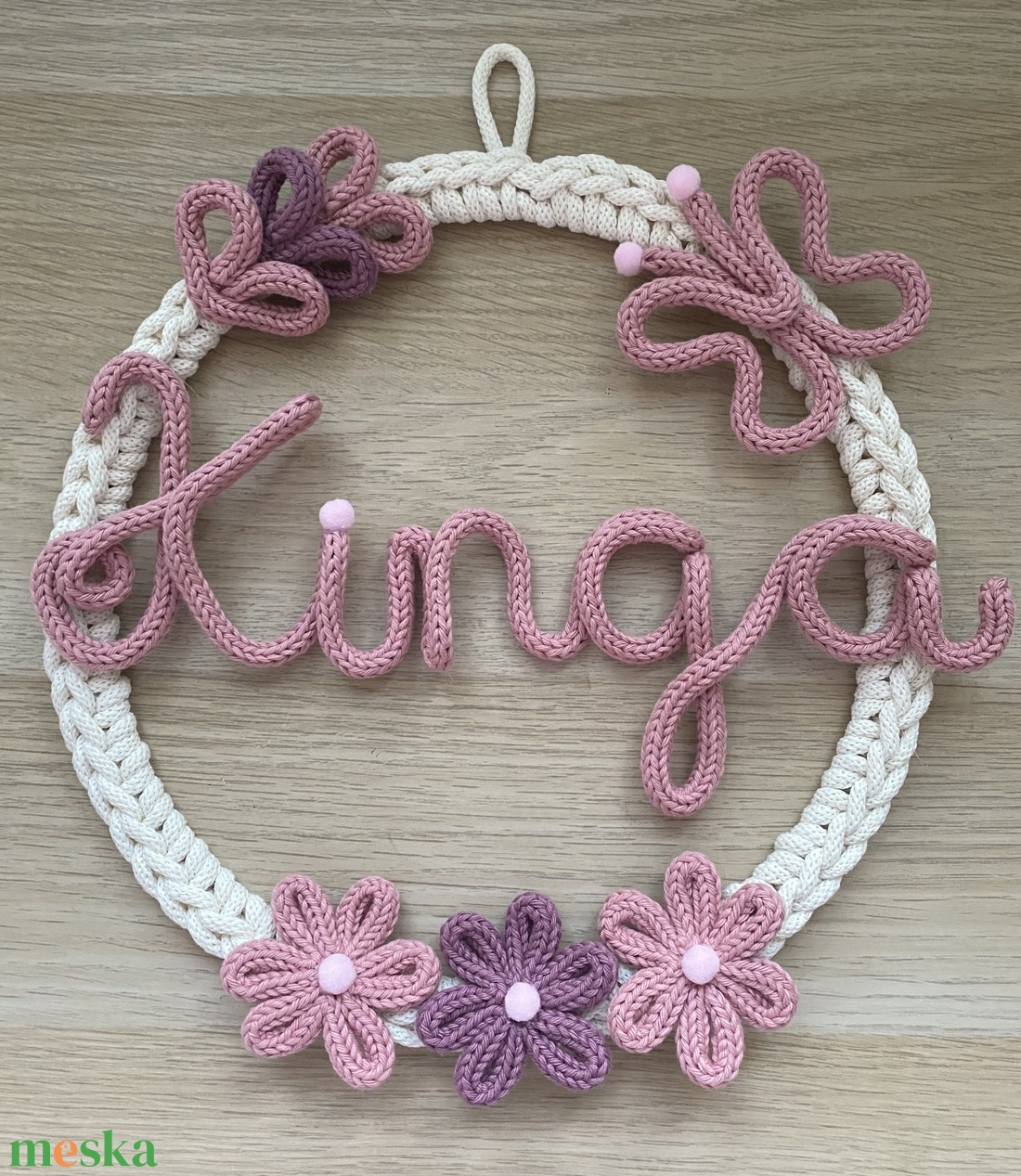 Falidísz egyedi válaszható felirattal - baba - mama - babaszoba dekoráció - babanév dekoráció - Meska.hu