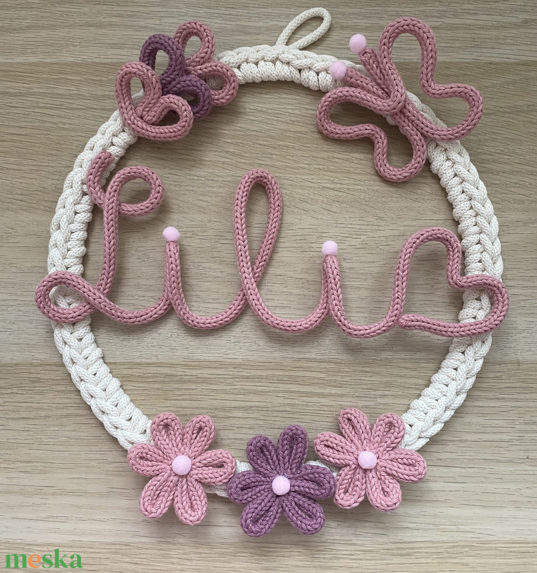 Falidísz egyedi válaszható felirattal - baba - mama - babaszoba dekoráció - babanév dekoráció - Meska.hu