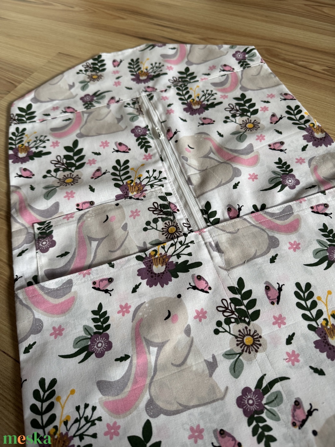 Nyuszi mintás ovis zsák és tornazsák szettben - játék & sport - ovis felszerelés - ovis szett - Meska.hu